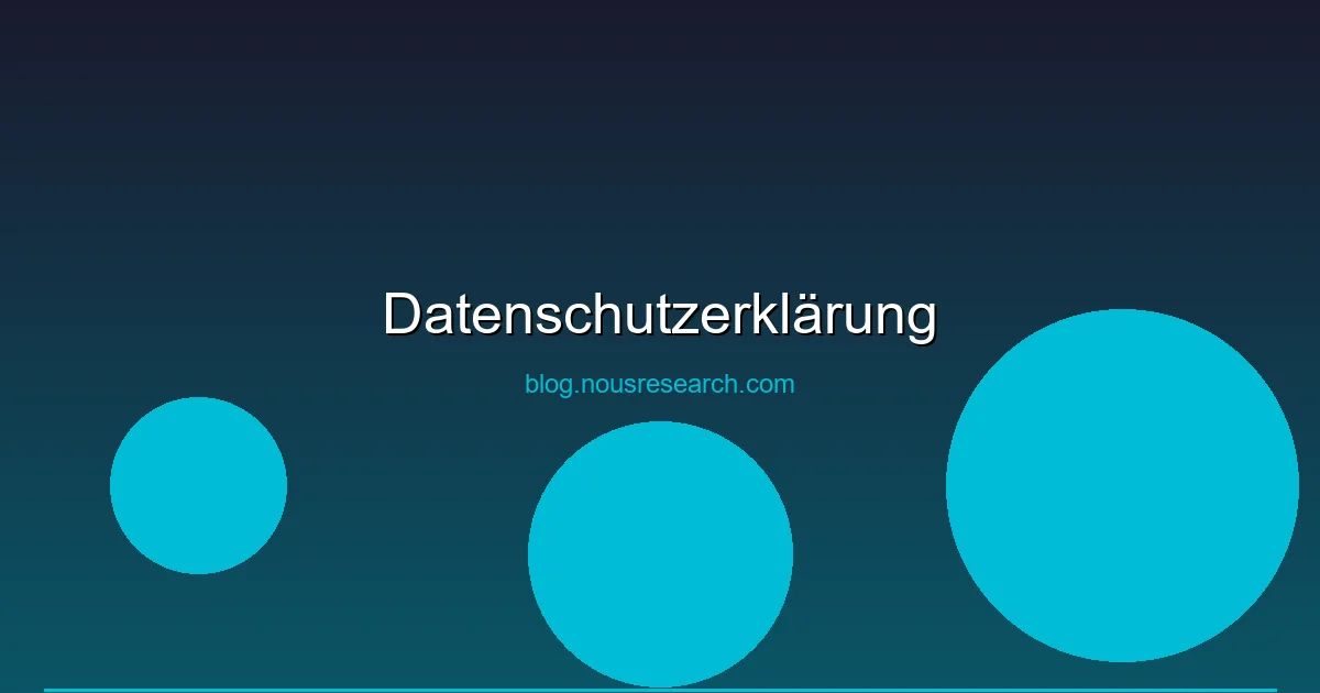 Datenschutzerklärung